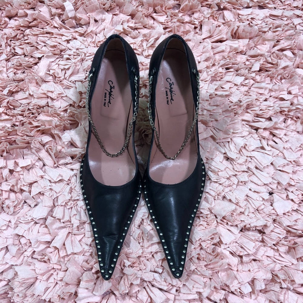Josephine Black Pumps With Anklet